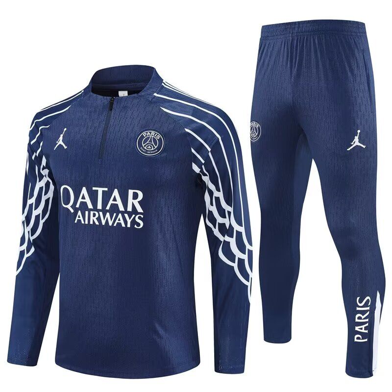 AAA Quality Paris St Germain 25/26 Tracksuit - Navy Blue/White